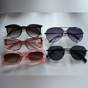 Trendy Women's Sunglasses Collection - Pink, Black, Purple